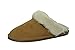 Eurow Sheepskin Women's Hardsole Scuff Slipper - Chestnut/White