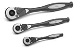 イーグルGY8912BRQ 1/4 \"-3/8\" -1/2 \"ドライブプレシジョンドライブラチェットセット