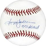 Reggie Jackson MLB Baseball w/ 77 WS MVP Insc. (MLB Auth)