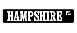 HAMPSHIRE PIG -Street Sign- swine hog farmer farm gift