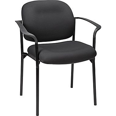 Staples Verdesol Fabric Guest Chair, Black