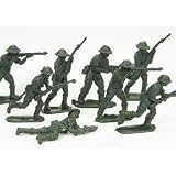 90 PLASTIC TOY SOLDIERS GREEN & GREY ARMY MEN MILITARY TOYS