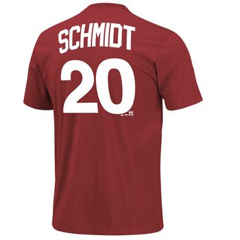 Mike Schmidt Philadelphia Phillies Maroon Cooperstown Player T-Shirt - S