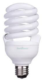 Earthmate EP3362AN 33-Watt 3-Way Spiral CFL Bulb, 6 Pack