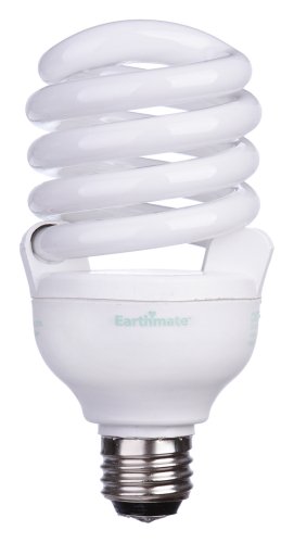 Earthmate EP3362AN 33-Watt 3-Way Spiral CFL Bulb, 6 Pack