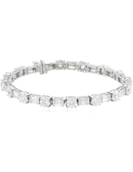 IGI Certified 14k Gold Baguette and Round-Cut Diamond Tennis Bracelet (10 1/3 cttw, H-I Color, SI1-SI2 Clarity), 7"