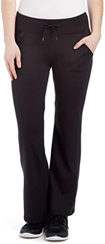 Women's Regular Plus-Size Relaxed fit Drawstring Yoga Pants Gym Everyday Casual Wear (2X, Black)