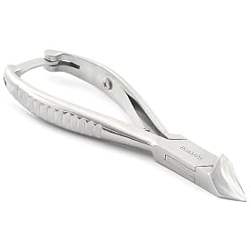 Suvorna Professional 5.5" Pedicure Toenail Nipper with Concave Jaw and Back Lock