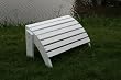 White Painted Cedar Adirondack Ottoman