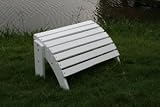 White Painted Cedar Adirondack Ottoman