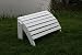 White Painted Cedar Adirondack Ottoman