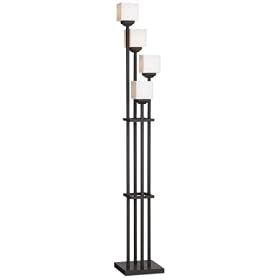 Light Tree Four Light Bronze Torchiere Floor Lamp