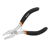 uxcell ミニペンチ　ワイヤカッター　プライヤー　ブラックプラスチックコーテッドハンドル　ハンドツール