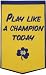 Notre Dame Fighting Irish 24"x36" Dynasty Wool Banner - "Play Like A Champion Today" Style