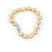 AugustinaJewelry Single Strand 7-7.5 Inch 10MM Golden Shell Pearl Bracelet