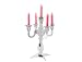 Present Time Candle Holder New Romantics 5 Arm silver mirror effect h.42cm w.33.5cm.