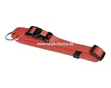 MIAMI Halsband, rot 20 mm, verstellbar 40 - 55 cm