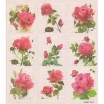 Vintage Roses Stickers (Seals, 3 Sheets) by
