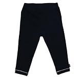 Infant Girls Black Airy Stretch Leggings - Guess 24M