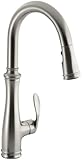 Kohler K-560-VS Bellera Pull-Down Kitchen Faucet, Vibrant Stainless Steel