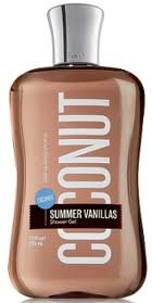 Bath & Body Works Signature Collection Summer Vanillas Coconut Shower Gel 10 Fl Oz