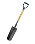 Drain Spade - Garden and Landscaping Shovel - Hardwood Handle D Grip