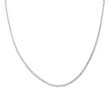 Platifina Sterling Silver 20-inch Wheat Chain