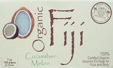 ORGANIC FIJI Cucumber Melon Coconut Oil Soap 7 oz 198 g