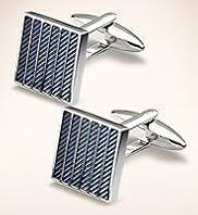 Gradient Stripe Square Cufflinks