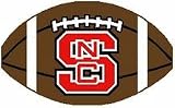 North Carolina State Wolfpack 24 x 15 Football-Shaped Rug