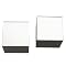 Square Floating Shelves Set of 2 - Black