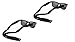 Croakies Suiter Eyewear, Eyeglass, and Sunglass Retainer (Black, 2 Pack)