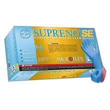 Microflex SU690M Supreno SE Powder Free Nitrile Glove Size Medium (100 per Box)
