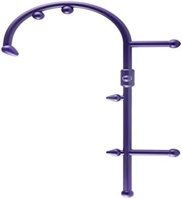 LibraJoy Trigger Point Self Massage, Helps to Relieve Muscle Stiffness, Tension, Soreness, and tenderness, for Back, Neck &amp; Shoulder, Hook Shape Massage Therapy Tools with 9 Knobs, 15 Inches, Purple