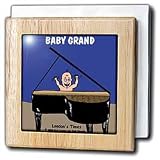 Review 3dRose LLC  / Baby Grand - 6 Inch Tile Napkin Holder
