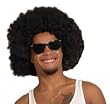 Afro-Per�cke Disko schwarz f�r Erwachsene