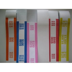 Amazon.com : 300 Assorted Currency Straps/bands : Currency Wrappers : Office Products