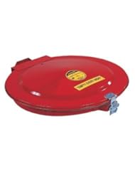 BISS: Justrite Red Steel Drum Cover - 26752 [PRICE is per EACH] - Justrite