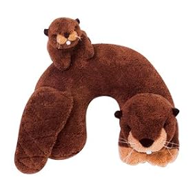 Noodle Head Travel Buddies Beaver by Noodle Head Pillows