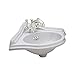 Rohl U.KIT29252L-PN-2 Kit Perrin & Rowe Edwardian Corner Basin and Faucet Kit with Lever Handles - includes U.2925 and U.3635L (Includes Both Porcelain), Polished Nickel