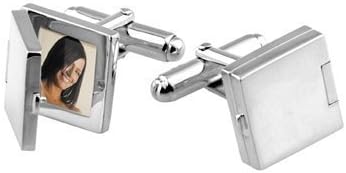 Solid Silver Picture Frame Cufflinks by Carrs of Sheffield