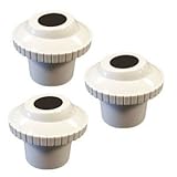 Pool and Spa Eyeball Jet Inside Fitting 1" Hydrostream 1.5" - 3 in a Package White Adjustable