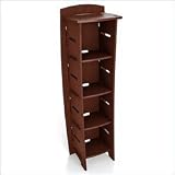 White and Maple Legare Select No Tools Assembly Small Bookcase