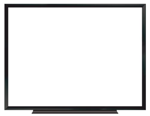 Board Dudes 3'x4' Painted Black Framed Magnetic Dry Erase Board (16798UA-1)