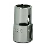WILLIAMS 1/4" DR STD SOCKET 6-PT (MM-608) 1/4"ドライブ ショートソケット 6角 8mm JHWMM-608