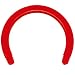14 Gauge Red 1/2 Bioplast Flexible Replacement Horse Shoe Circular Barbell
