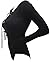 Pink Queen Women's?Lace Up?Bandage?One Piece Tight Bodysuit Jumpsuit Size M Black