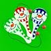 Mini Snowman Paddleball - 12 pieces