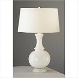 Harriet White Glass Table Lamp