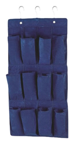 WENKO 4257030100 H&auml;ngeorganizer Air - 12 F&auml;cher, atmungsaktives Vlies, 48 x 86 cm, dunkelb Preisvergleich